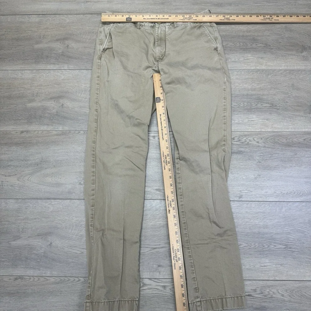 J Crew Oarsman Khaki Beige Pants Men's Sz 32x34‎ Preppy Casual